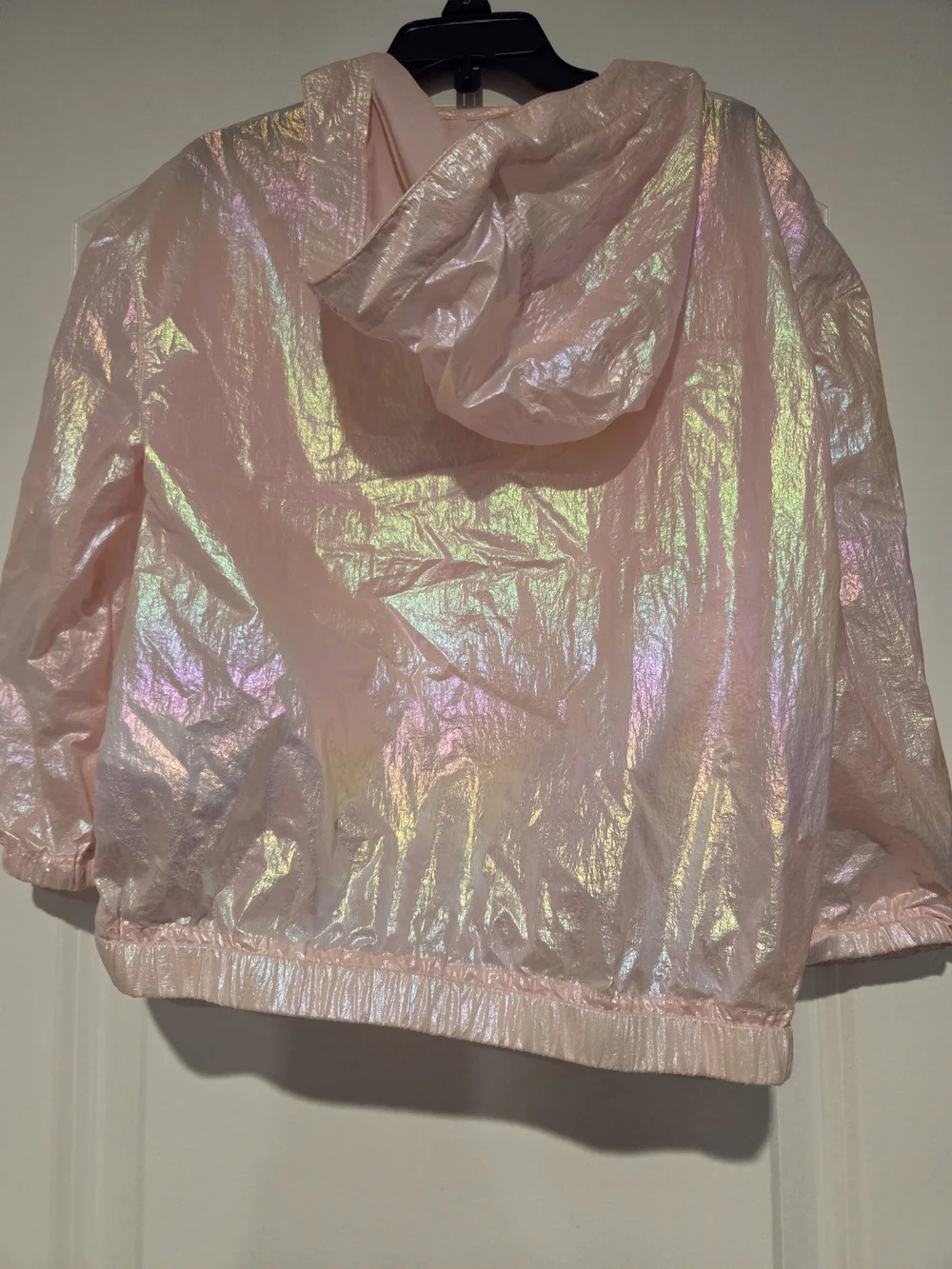 GAP Kids Shimmery Pink Hooded Windbreaker